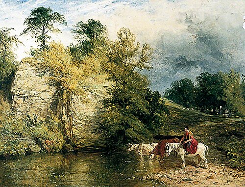 Landscape in Derbyshire, 1851, Henry Dawson