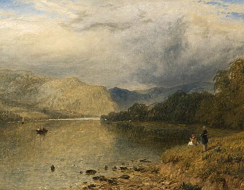An English Lake, 1851, Henry Dawson