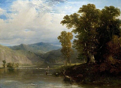 A View in Dovedale, Derbyshire, 1860, Henry Dawson
