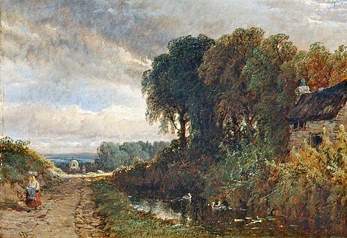 Wooded Road Scene, 1855, Henry Dawson