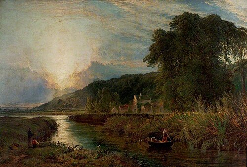 The King's Mill, Castle Donington, Leicestershire, 1862, Henry Dawson