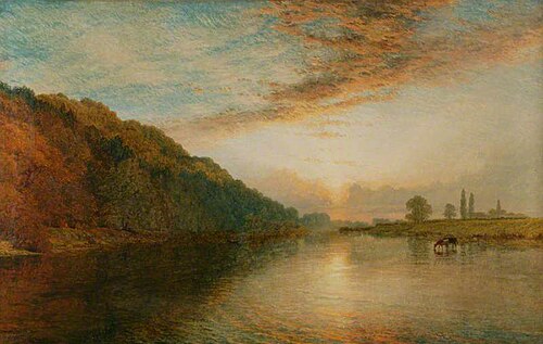 On the Trent near Nottingham, 1872, Henry Dawson