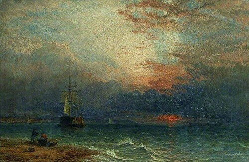 Wild Sunset, 1875, Henry Dawson