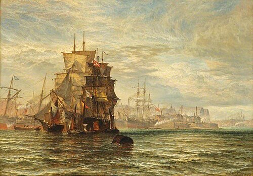 The Thames from Deptford, 1877, Henry Dawson
