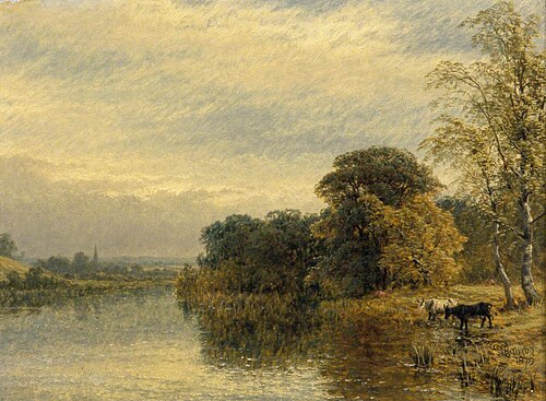 Landscape, River Scene, 1878, Henry Dawson