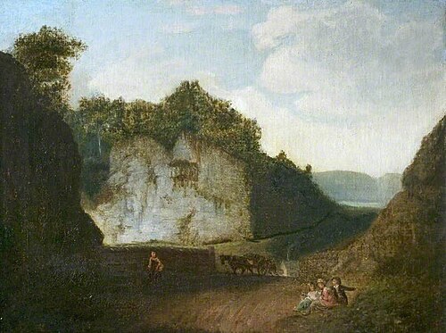 A View in Dovedale, Derbyshire, , Henry Dawson