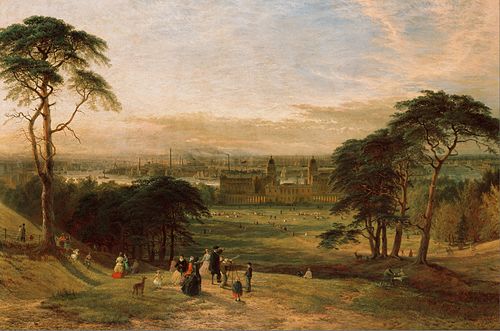 London from Greenwich Hill, 1869, Henry Dawson