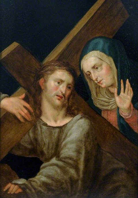 Christ Bearing the Cross with the Virgin Mary, , Bartolomé González y Serrano