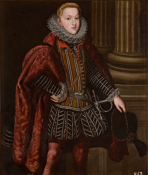 El archiduque Leopoldo cuñado de Felipe III, 1608, Bartolomé González y Serrano