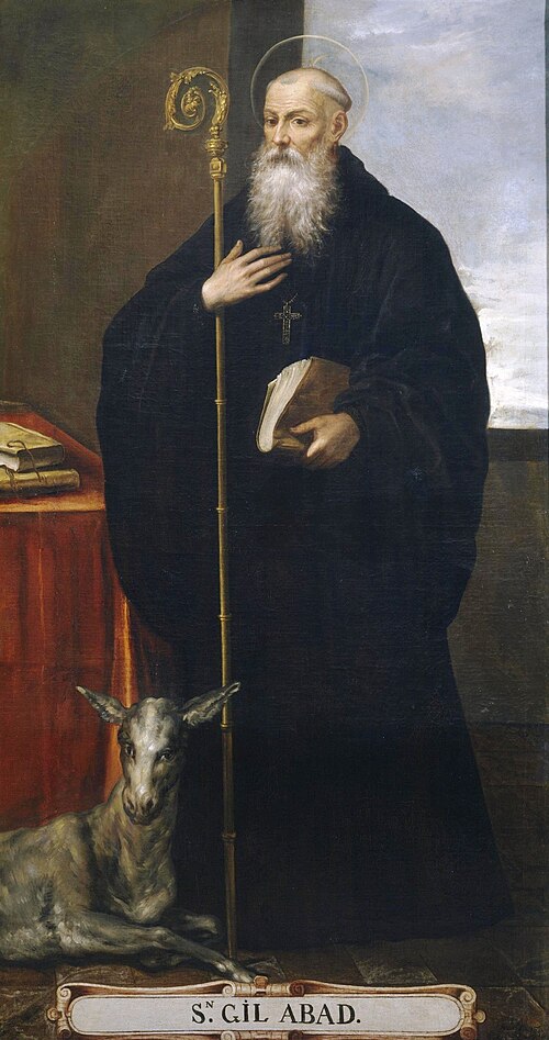 San Gil abad, 1616, Bartolomé Román