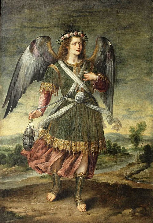 Archangel Seatiel with a censer, 1601, Bartolomé Román