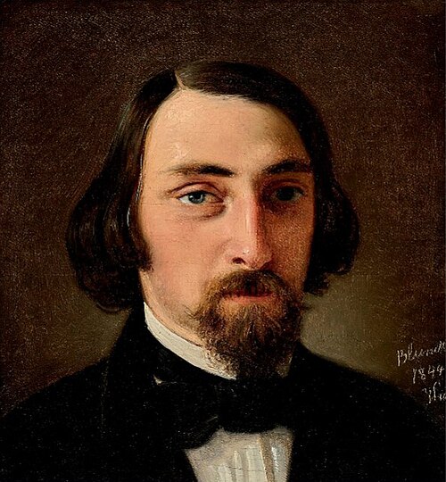 Self-portrait., 1877, Ditlev Blunck