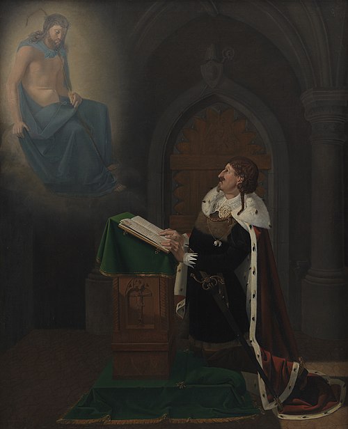 Christian IV's Vision at Rothenburg Castle, 1823, Ditlev Blunck