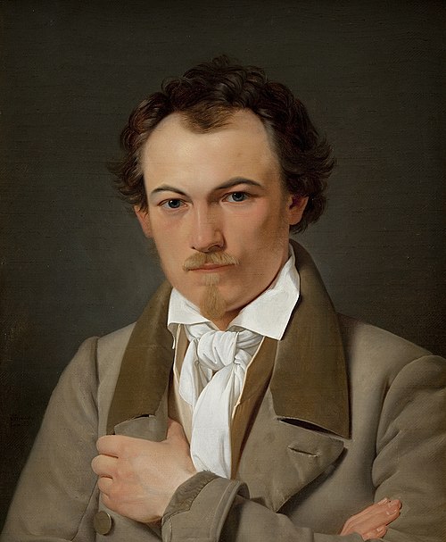 Portrait of the Scene Painter Troels Lund, 1831, Ditlev Blunck