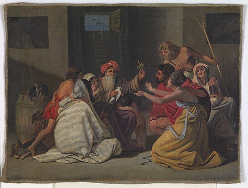 Study for the painting "Noah i arken", 1835, Ditlev Blunck