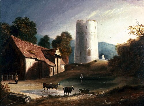 Tretower, 1820, Henry Gastineau