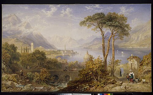 Lake Como, Italy, 1852, Henry Gastineau