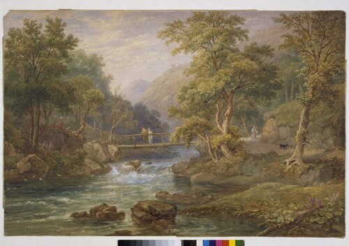 Near The Watersmeet, Lynton, North Devon, 1848, Henry Gastineau