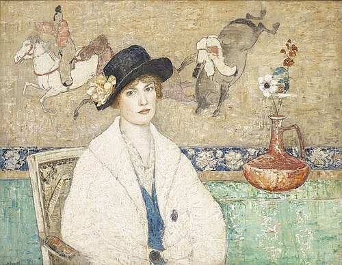 The Black Hat (Miss Dorothy Hart), 1916, Henry Golden Dearth