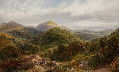 The British Camp and Herefordshire Beacon, 1872, Henry Harris Lines