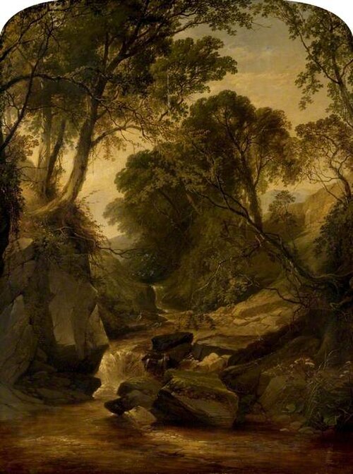 A Rocky Landscape, View in Wales, 1847, Henry John Boddington