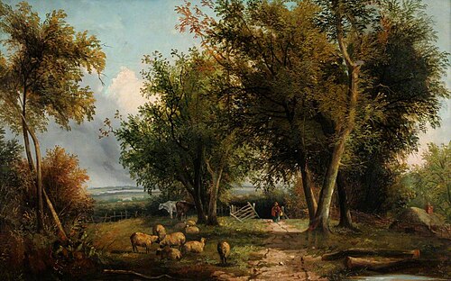 Farm Scene, 1855, Henry John Boddington