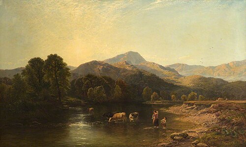 Morning on the Usk, 1861, Henry John Boddington