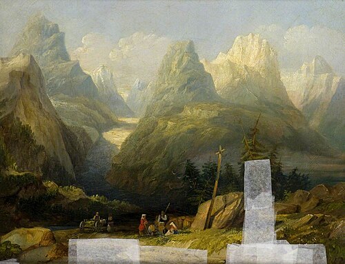 A View of the Alps, , Henry John Boddington