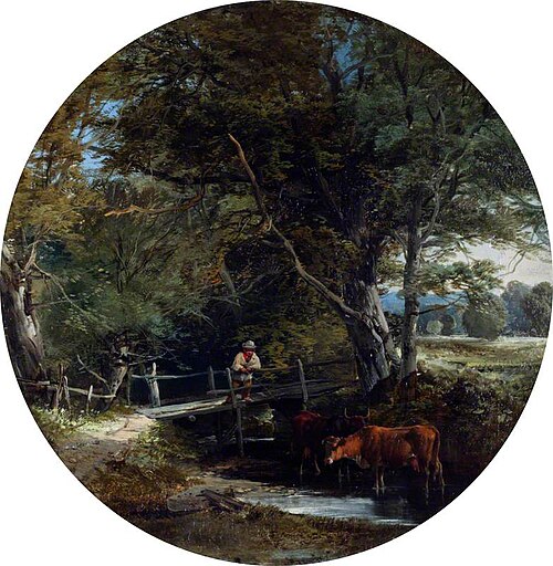The Foot Bridge, 1865, Henry Jutsum