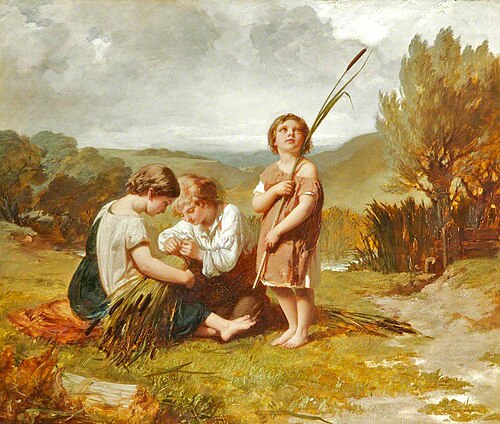 Rush Gatherers, 1852, Henry Le Jeune