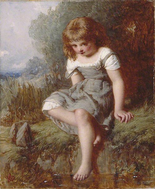 The Timid Bather, 1872, Henry Le Jeune