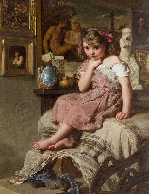 My Little Model, 1872, Henry Le Jeune