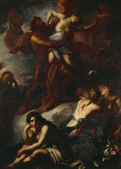 The rape of Proserpine, 1700, Anthoni Schoonjans
