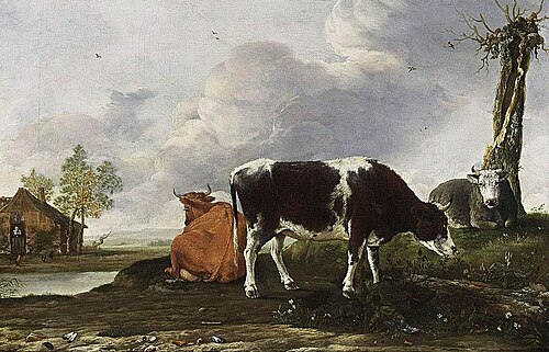Landscape with Cows, 1649, Anthonie van Borssom