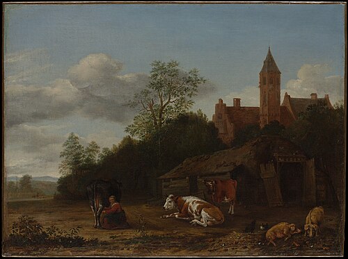 Barnyard Scene, 1650, Anthonie van Borssom