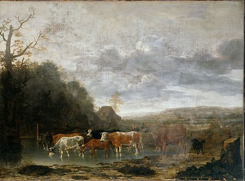 Landscape with Cattle, 1677, Anthonie van Borssom