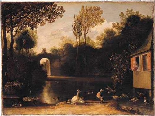 A Garden Scene with Waterfowl, 1662, Anthonie van Borssom