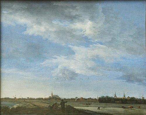 Ilpendan vu du sud-est, avec le château d'Ilpenstein, 1650, Anthonie van Borssom