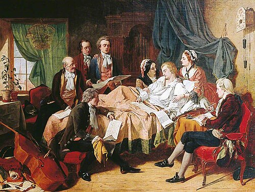 The Last Hours of Mozart, , Henry Nelson O'Neil