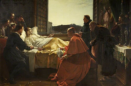 The Last Moments of Raphael, 1866, Henry Nelson O'Neil