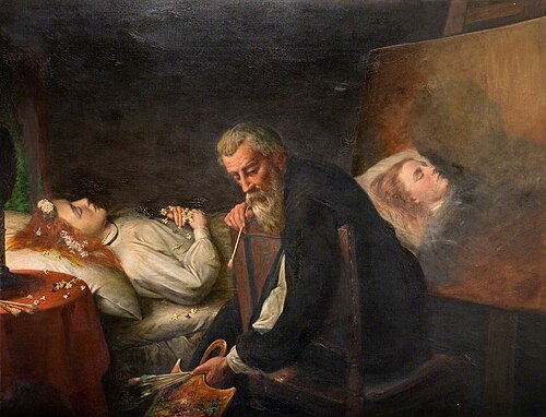 Tintoretto Painting His Dead Daughter, 1873, Henry Nelson O'Neil