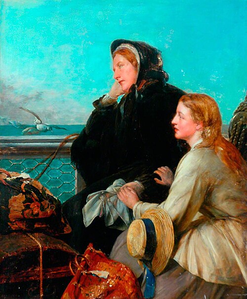 My Native Land, Goodbye, 1879, Henry Nelson O'Neil