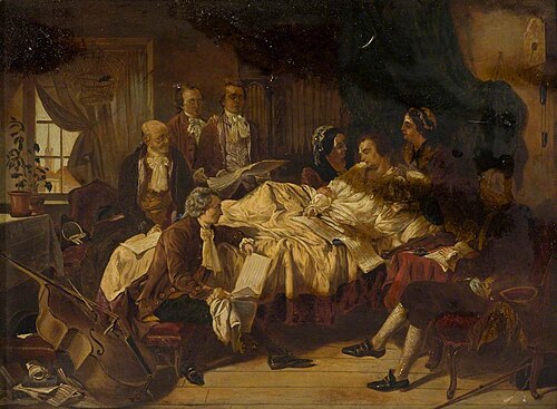 The Last Moments of W. A. Mozart, , Henry Nelson O'Neil