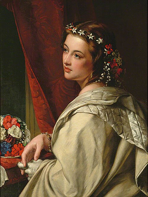 Portrait of a Girl, , Henry Nelson O'Neil