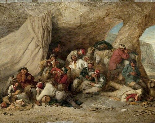 The Smugglers' Cave, 1852, Henry Perlee Parker
