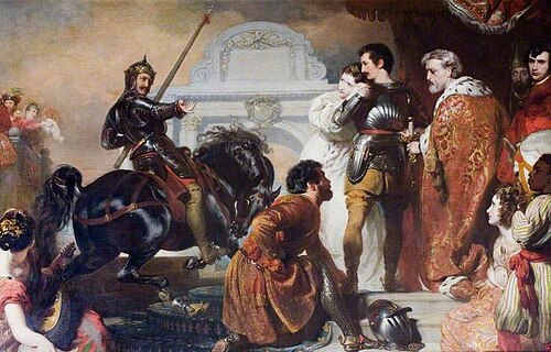 The Challenge Of Rodomont To Rogero, 1826, Henry Perronet Briggs