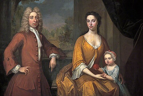 Mawdistly Best, Wife Elizabeth and Daughter Dorothy, , Michael Dahl