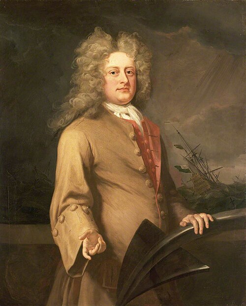 Rear-Admiral Basil Beaumont, 1669-1703, 1750, Michael Dahl