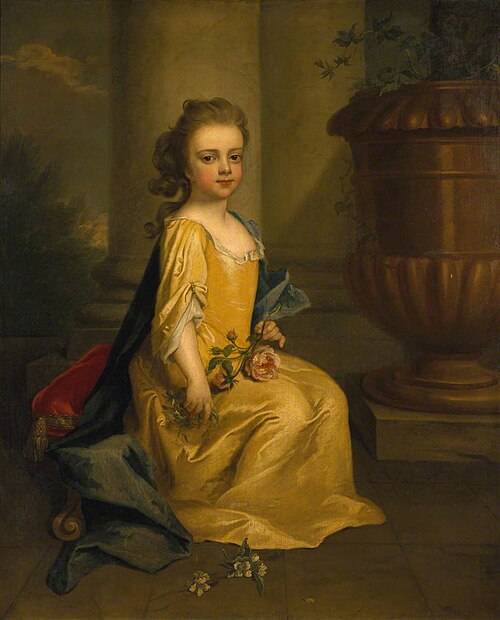 Lady Mary Booth, later Countess of Stamford (1704 – 1772), as a child, 1710, Michael Dahl