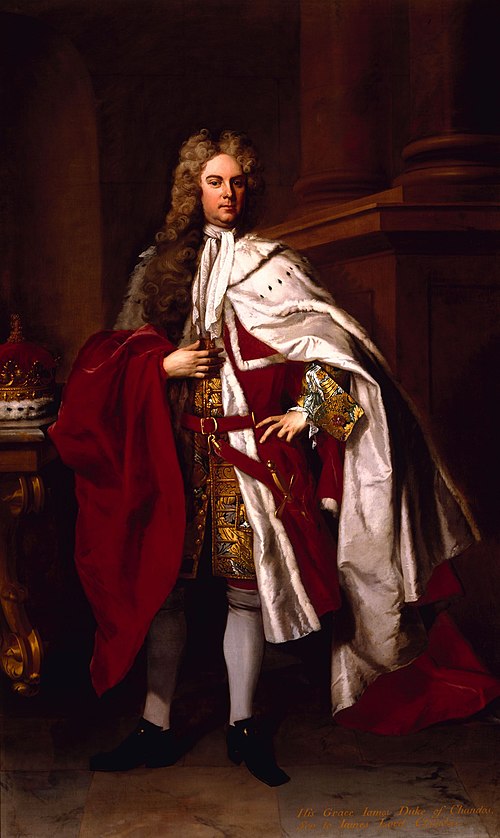 Portrait of James Brydges, 1st Duke of Chandos, 1719, Michael Dahl